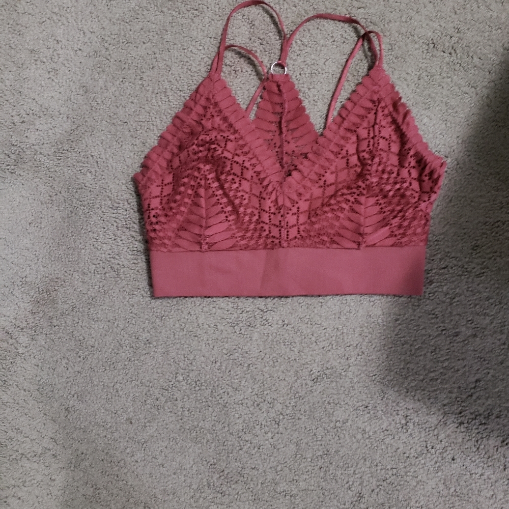 COPY - Lace Bralette - Fits like Womans Small or Girls X-large.
